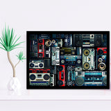 Boombox Framed Art Prints Wall Art Decor, Framed Picture, Home Decor