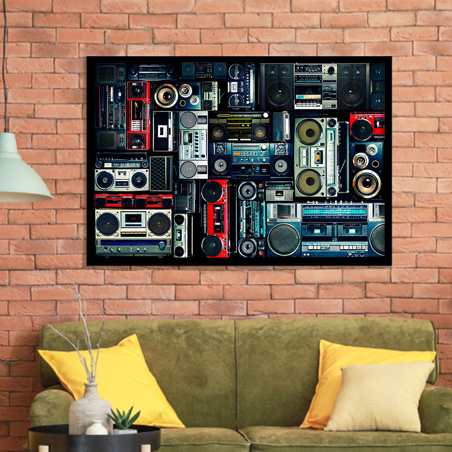 Boombox Framed Art Prints Wall Art Decor, Framed Picture, Home Decor