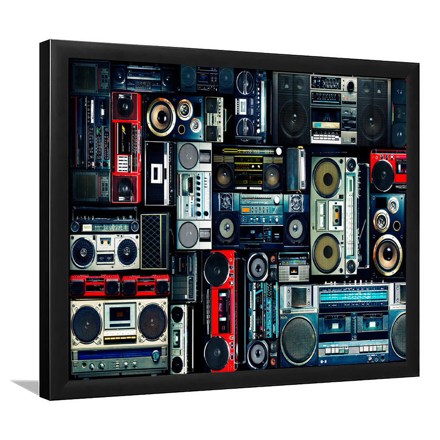 Boombox Framed Art Prints Wall Art Decor, Framed Picture, Home Decor
