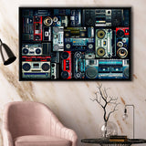 Boombox Framed Canvas Prints Wall Art Decor, Framed Picture, Floating Frame