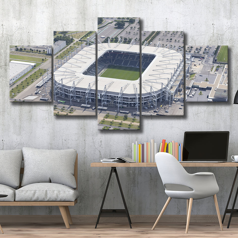 Borussia Park, Stadium Canvas, Sport Art, Large Canvas, Multi Panels, Canvas Prints Wall Art Decor