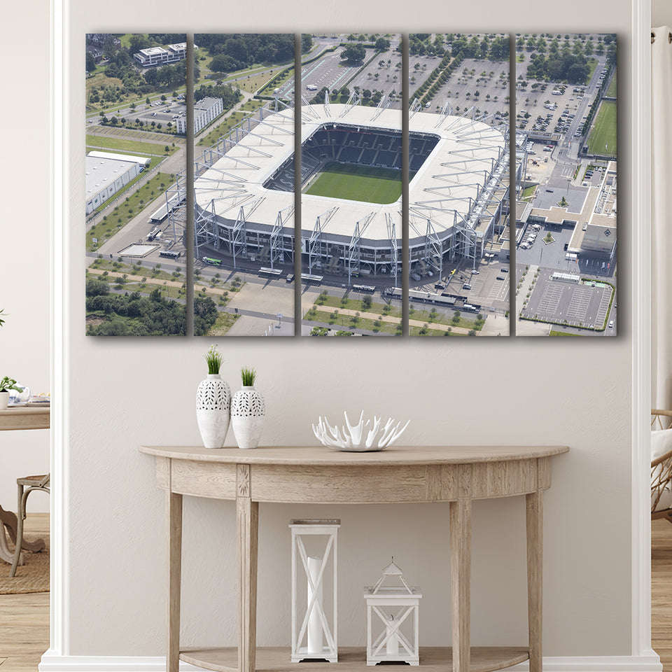Borussia Park, Stadium Canvas, Sport Art, Gift for him, Multi Panels B, Canvas Prints Wall Art Decor