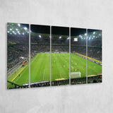Borussia Park Stadium, Stadium Canvas, Sport Art, Gift for him, Multi Panels B, Canvas Prints Wall Art Decor