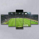 Borussia Park Stadium, Stadium Canvas, Sport Art, Large Canvas, Multi Panels, Canvas Prints Wall Art Decor