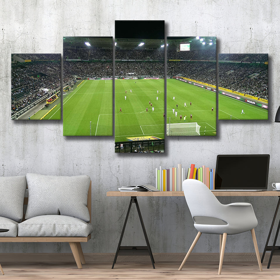 Borussia Park Stadium, Stadium Canvas, Sport Art, Large Canvas, Multi Panels, Canvas Prints Wall Art Decor