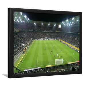 Borussia Park Stadium, Stadium Canvas, Sport Art, Gift for him, Framed Art Prints Wall Art Decor, Framed Picture