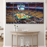 Boston Celtics Wall Art TD Garden Stadium Canvas Prints Basketball,Multi Panels B,Sport Stadium Art Prints, Fan Gift