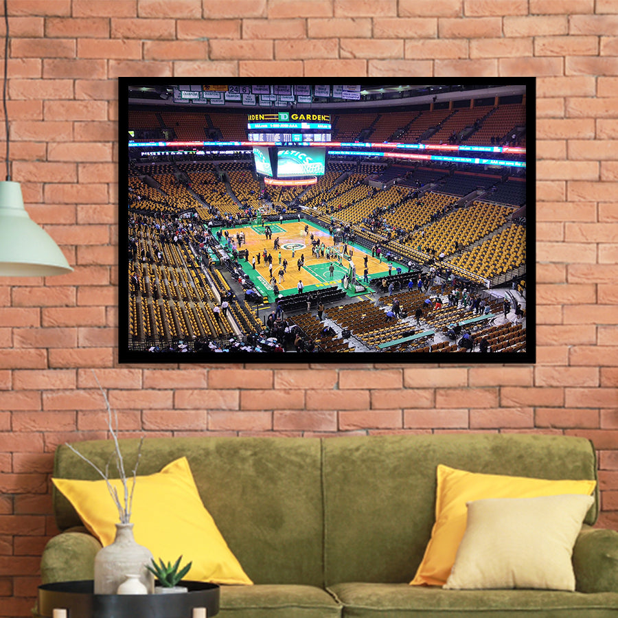 Boston Celtics Wall Art TD Garden Stadium Art Prints Basketball,Sport Stadium Art Prints, Fan Gift, Wall Decor