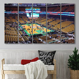 Boston Celtics Wall Art TD Garden Stadium Canvas Prints Basketball,Multi Panels B,Sport Stadium Art Prints, Fan Gift