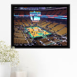 Boston Celtics Wall Art TD Garden Stadium Framed Canvas Prints Basketball,Sport Stadium Art Prints, Fan Gift