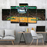 Boston Celtics Wall Art TD Garden Stadium Canvas Prints Basketball,Multi Panels,Sport Stadium Art Prints, Fan Gift