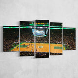 Boston Celtics Wall Art TD Garden Stadium Canvas Prints Basketball,Multi Panels,Sport Stadium Art Prints, Fan Gift