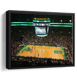 Boston Celtics Wall Art TD Garden Stadium Framed Canvas Prints Basketball,Sport Stadium Art Prints, Fan Gift