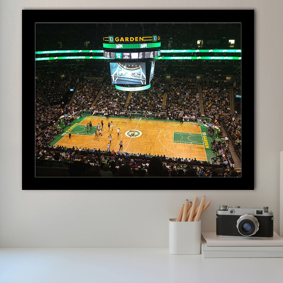 Boston Celtics Wall Art TD Garden Stadium Art Prints Basketball,Sport Stadium Art Prints, Fan Gift, Wall Decor