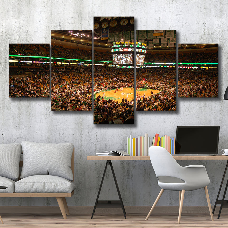 Boston Garden, Stadium Canvas, Sport Art, Large Canvas, Multi Panels, Canvas Prints Wall Art Decor