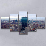 Boston Skyline, Boston Canvas Art Multi Panels,Canvas Prints Wall Art Home Decor
