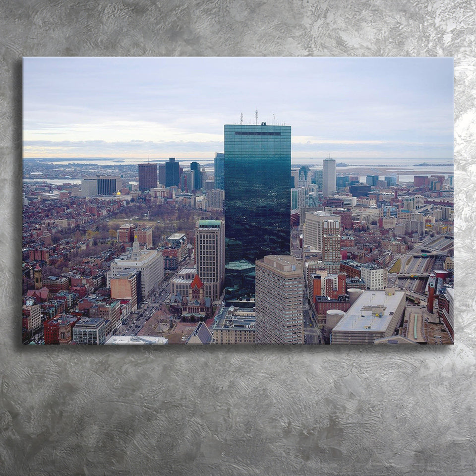 Boston Skyline, Boston Canvas Art Canvas Prints Wall Art Home Decor - Painting Canvas, Ready to hang