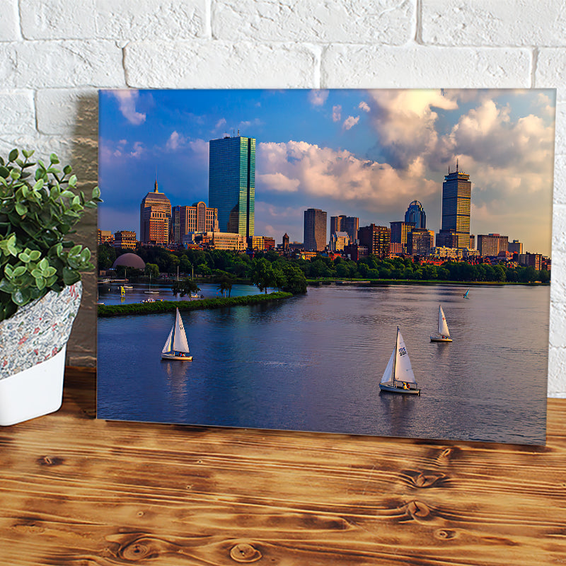 Boston Skyline Canvas Wall Art - Canvas Prints, Prints for Sale, Canvas Painting, Canvas On Sale