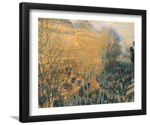 Boulevard Des Capucines In Paris By Claude Monet-Canvas art,Art Print,Frame art,Plexiglass cover