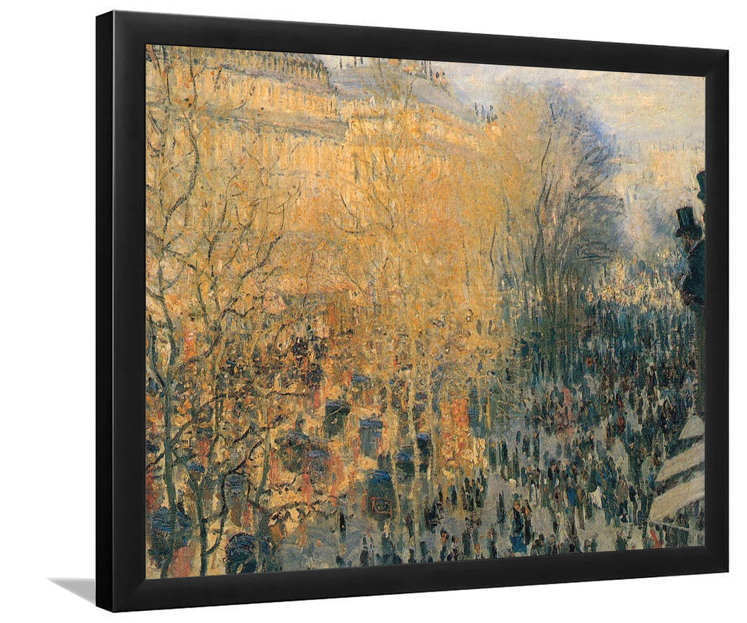 Boulevard Des Capucines In Paris By Claude Monet-Art Print,Canvas Art,Frame Art,Plexiglass Cover