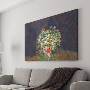 Bouquet Of Flowers By Vincent Van Gogh Canvas Wall Art - Canvas Prints, Prints for Sale, Canvas Painting, Canvas On Sale