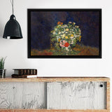 Bouquet Of Flowers By Vincent Van Gogh Framed Canvas Wall Art - Framed Prints, Canvas Prints, Prints for Sale, Canvas Painting