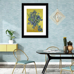 Bouquet Of Irises By Vincent Van Gogh-Canvas Art,Art Print,Framed Art,Plexiglass cover