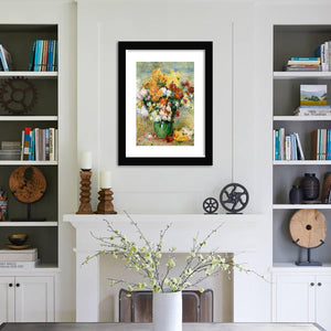 Bouquet of chrysanthemums circa_Pierre Auguste Renoir-Art Print,Frame Art,Plexiglass Cover