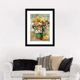 Bouquet of chrysanthemums circa by Pierre Auguste Renoir - Art Prints, Framed Prints, Wall Art Prints, Frame Art