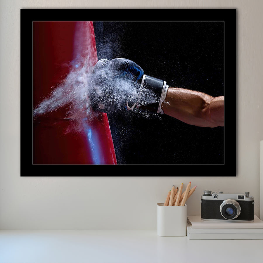 Boxing Wall Art, Boxing Canvas, Gym Wall Art Framed Art Prints, Wall Art,Home Decor,Framed Picture