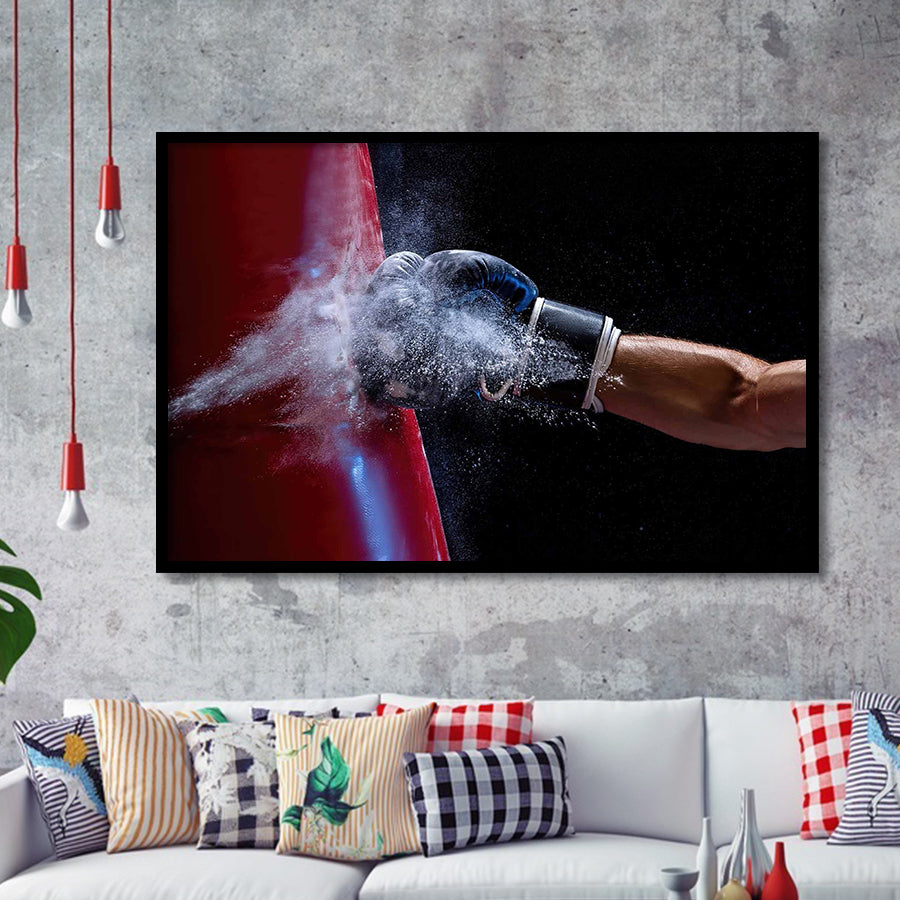 Boxing Wall Art, Boxing Canvas, Gym Wall Art Framed Art Prints, Wall Art,Home Decor,Framed Picture