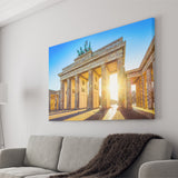 Brandenburg Gate Sunrise Berlin Sunrise Bright Germany Canvas Prints Wall Art Decor - Painting Canvas,Home Decor