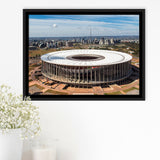 Brasilia Stadium, Stadium Canvas, Sport Art, Gift for him, Framed Canvas Prints Wall Art Decor, Framed Picture