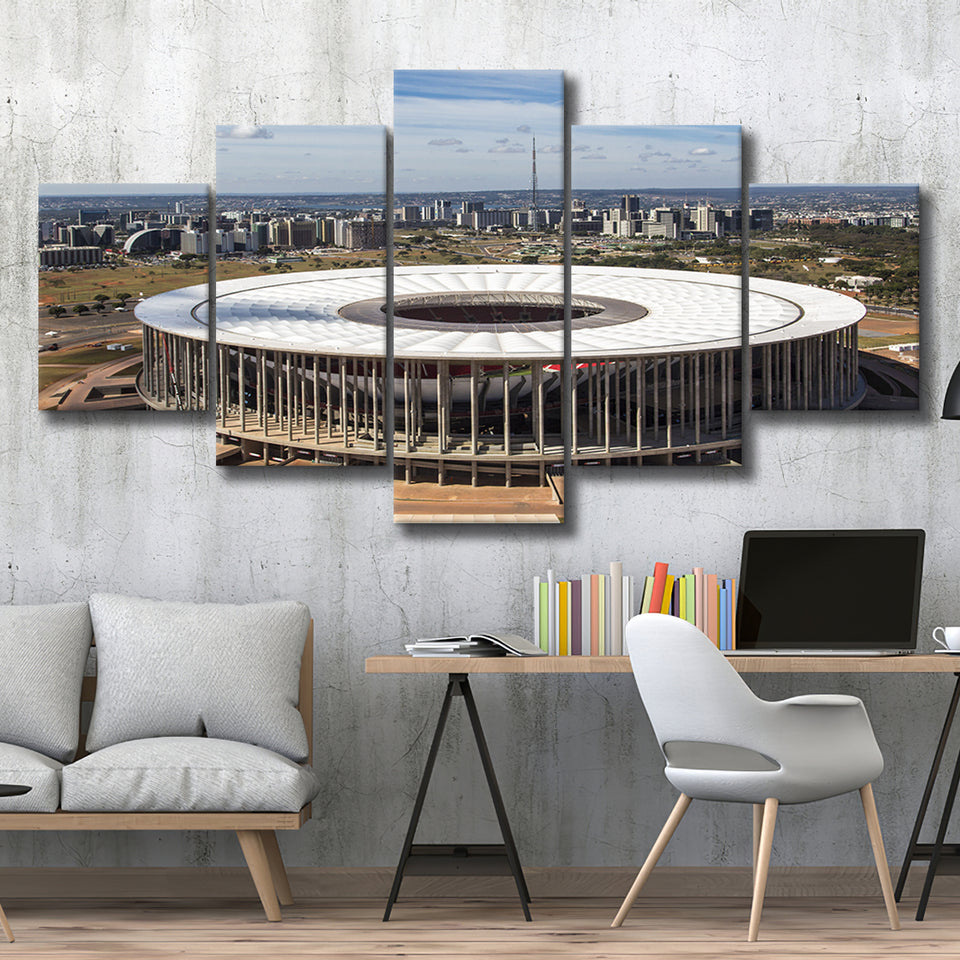 Brasilia Stadium, Stadium Canvas, Sport Art, Large Canvas, Multi Panels, Canvas Prints Wall Art Decor