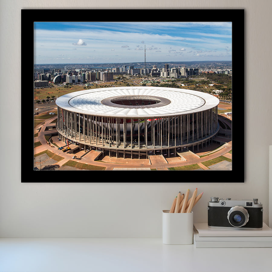 Brasilia Stadium, Stadium Canvas, Sport Art, Gift for him, Framed Art Prints Wall Art Decor, Framed Picture