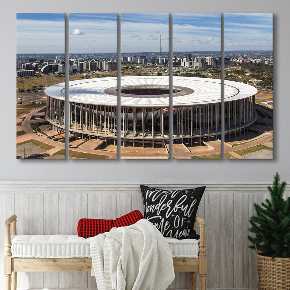 Brasilia Stadium, Stadium Canvas, Sport Art, Gift for him, Multi Panels B, Canvas Prints Wall Art Decor