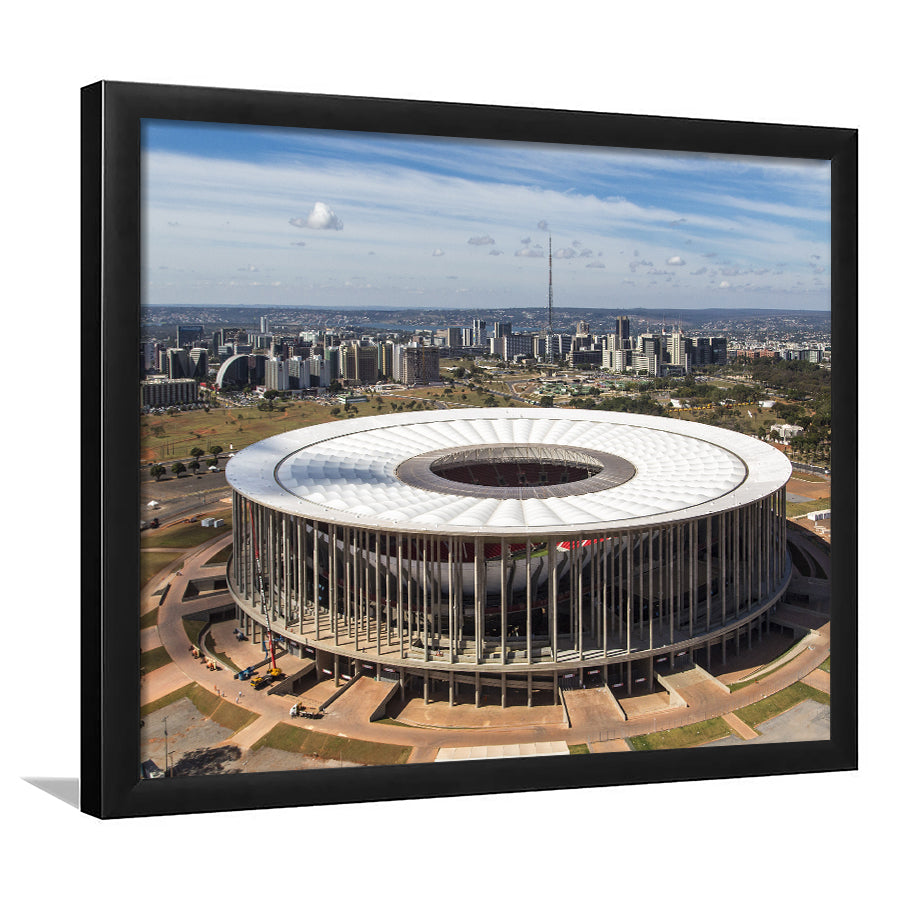 Brasilia Stadium, Stadium Canvas, Sport Art, Gift for him, Framed Art Prints Wall Art Decor, Framed Picture