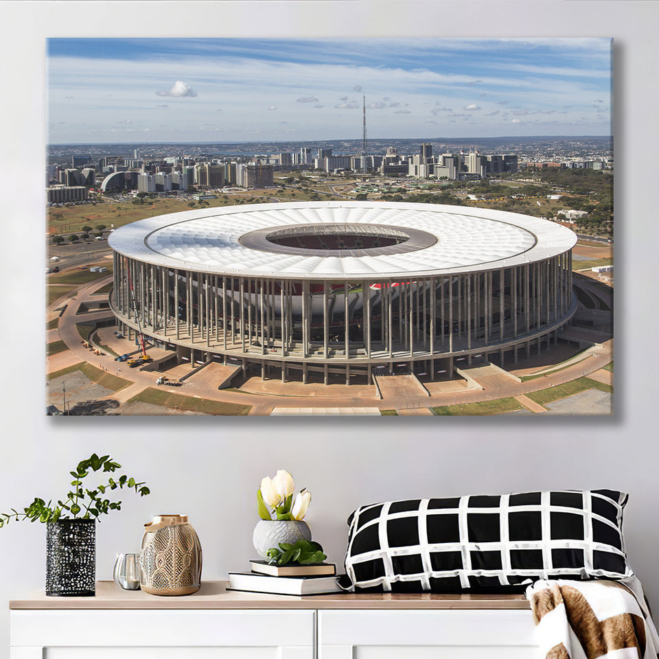 Brasilia Stadium, Stadium Canvas, Sport Art, Gift for him, Fan Gift, Canvas Prints Wall Art Decor