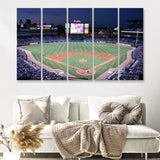 Braves Turner Field From A Rockymountainway Point Of View 5 Pieces Canvas Prints Wall Art Decor - Painting Canvas,Multi Panel,Painting Prints