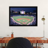 Braves Turner Field From A Rockymountainway Point Of View Framed Canvas Prints Wall Art - Painting Prints,Wall Decor, Painting Canvas