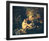 Breakfast On The Grass By Edouard Manet-Canvas art,Art Print,Frame art,Plexiglass cover
