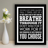 Breathe Through It Framed Art Prints Wall Decor - Painting Prints, Framed Picture