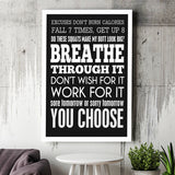 Breathe Through It Canvas Prints Wall Art - Painting Canvas, Wall Decor, Painting Prints