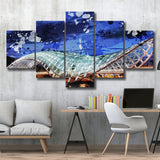 Bridge of Peace in Tbilisi 5 Pieces Canvas Prints Wall Art Decor - Painting Canvas, Mixed Canvas, Multi Panels