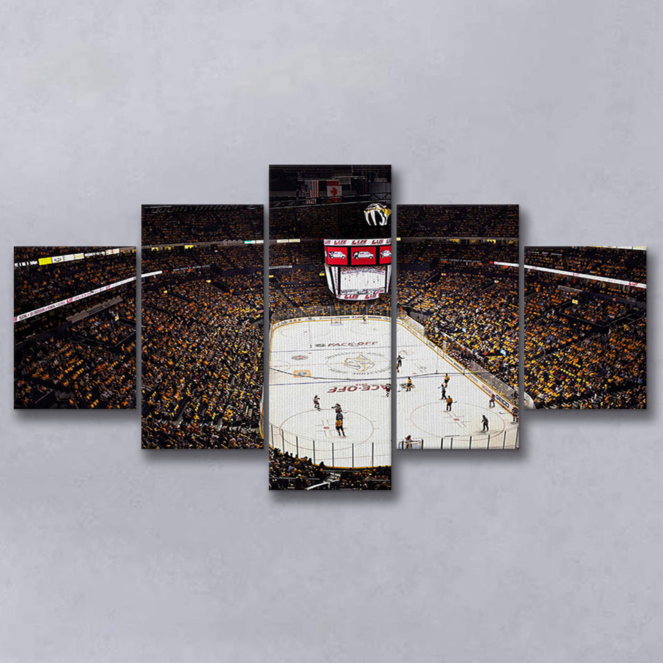 Bridgestone Arena Nashville, Stadium Canvas, Sport Art, Large Canvas, Multi Panels, Canvas Prints Wall Art Decor