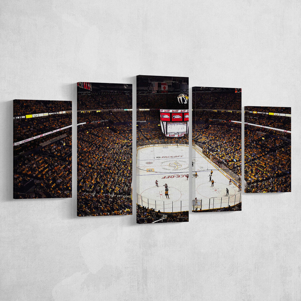 Bridgestone Arena Nashville, Stadium Canvas, Sport Art, Large Canvas, Multi Panels, Canvas Prints Wall Art Decor