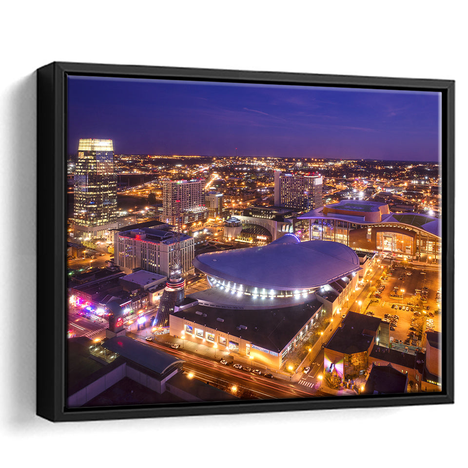Bridgestone Arena, Stadium Canvas, Sport Art, Gift for him, Framed Canvas Prints Wall Art Decor, Framed Picture