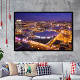 Bridgestone Arena, Stadium Canvas, Sport Art, Gift for him, Framed Art Prints Wall Art Decor, Framed Picture