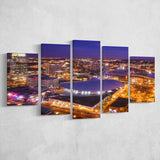Bridgestone Arena, Stadium Canvas, Sport Art, Large Canvas, Multi Panels, Canvas Prints Wall Art Decor