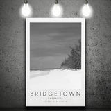 Bridgetown Barbados Black And White Art Canvas Prints Wall Art Home Decor